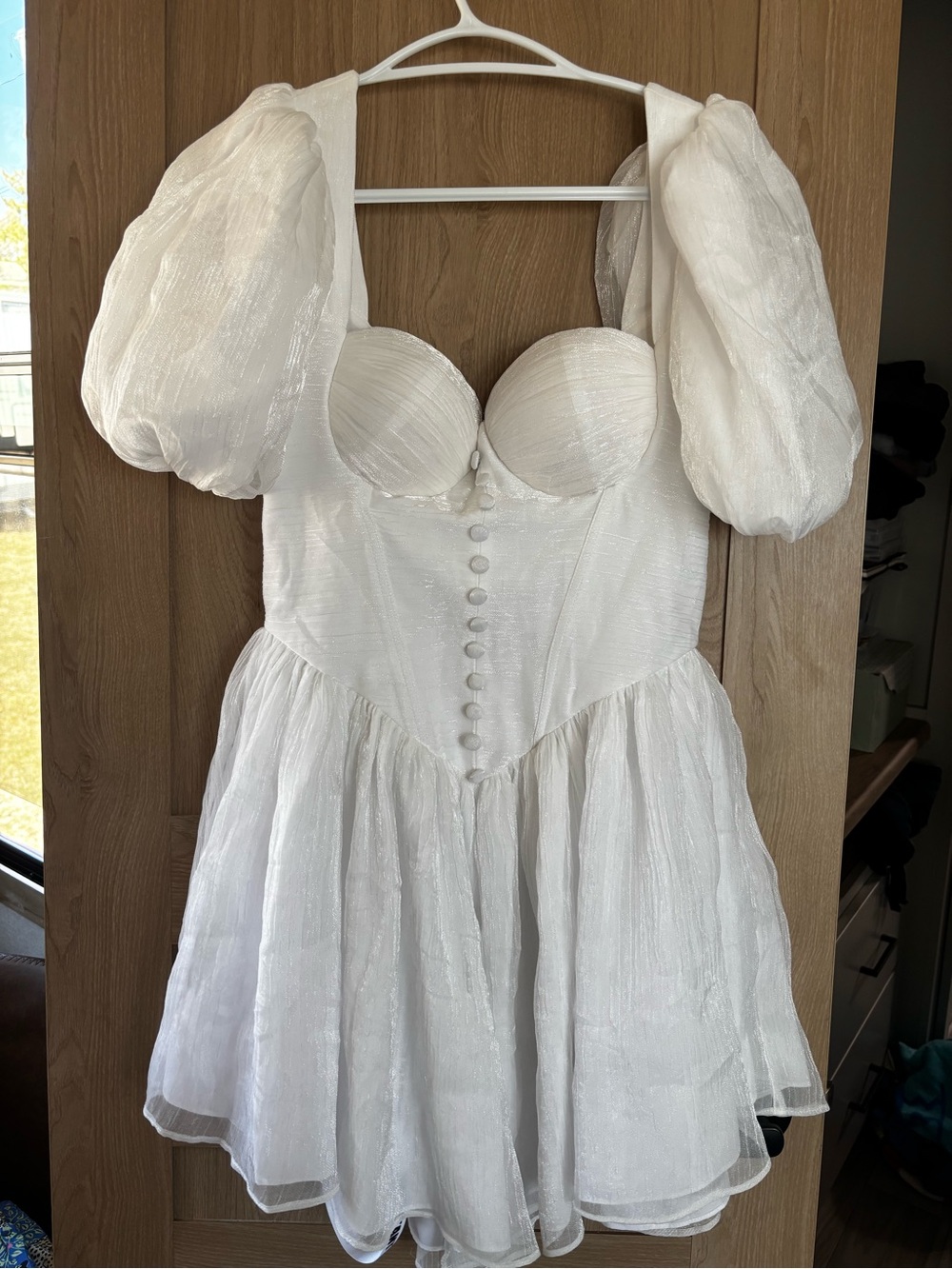 Adeirlina NWT Viral Here Comes The Sun Dress Size S Summer Mini Bridal Corset - Picture 2 of 8